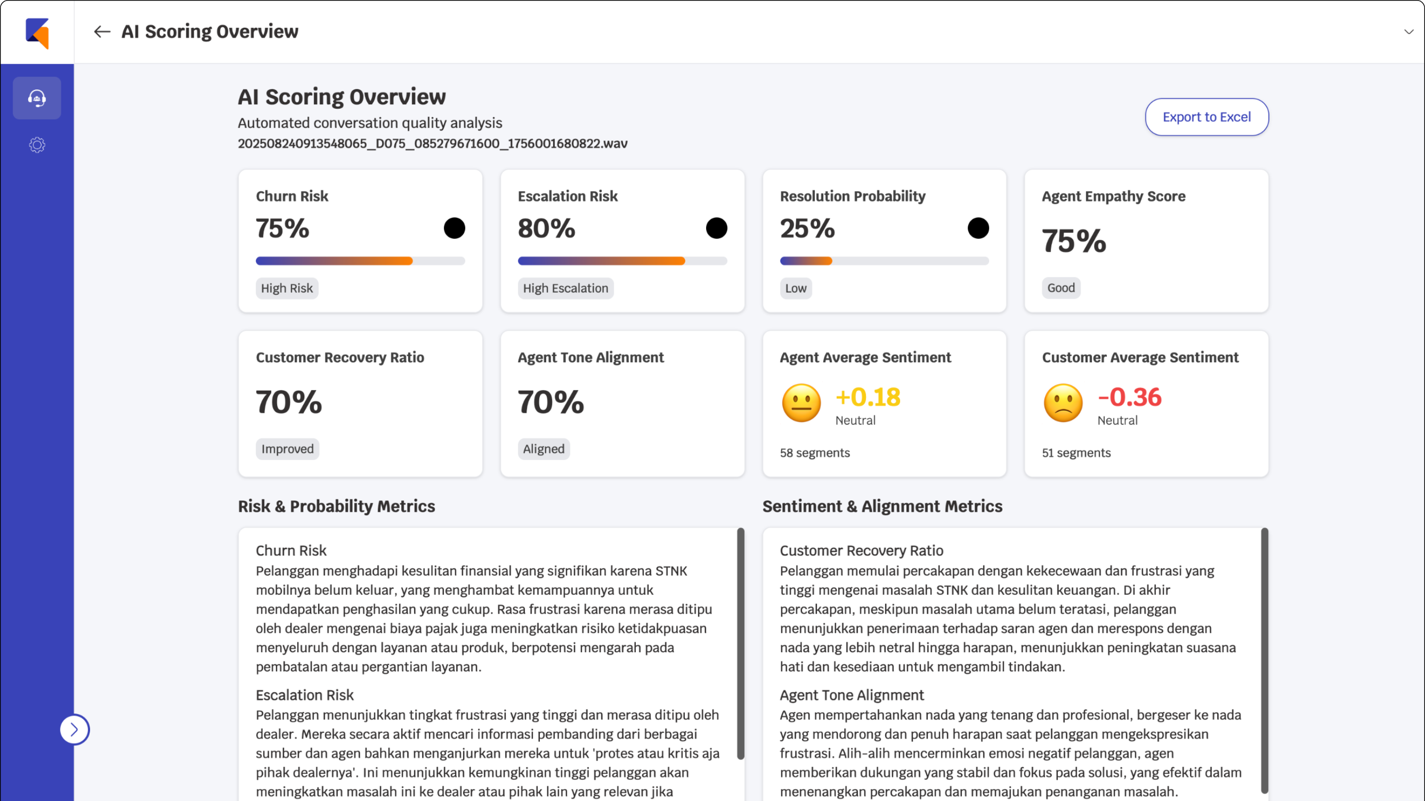 AI QA Scoring